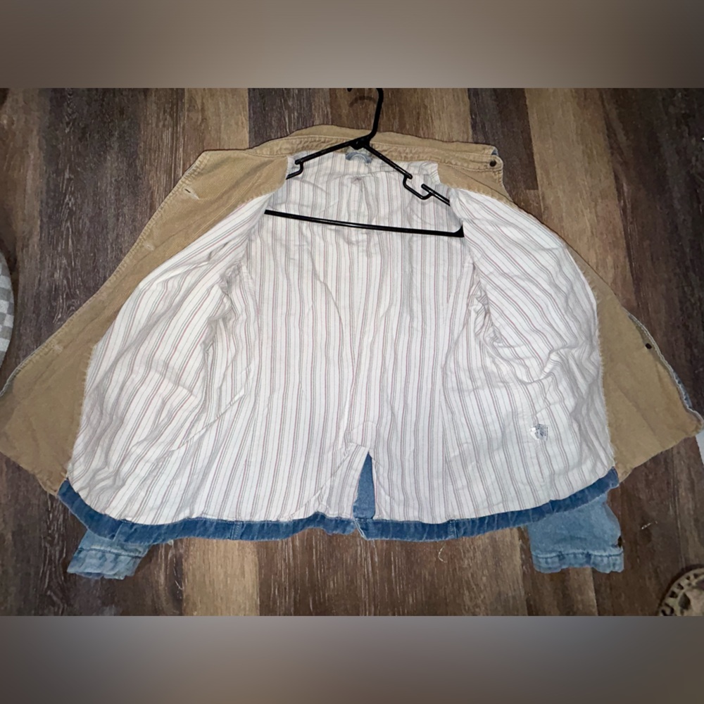 The Territory Ahead Blue Denim Lined Chore Jacket XL - Picture 4 of 8